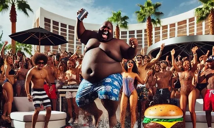 Hip Hop Pool Tour with Party Bus in Las Vegas