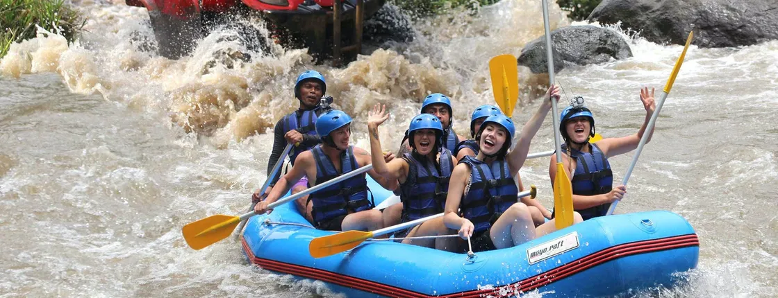Bali outdoor adventure with quad bikes and rafting