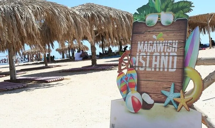 Magawish Island with Glass Boat & Lunch from Hurghada