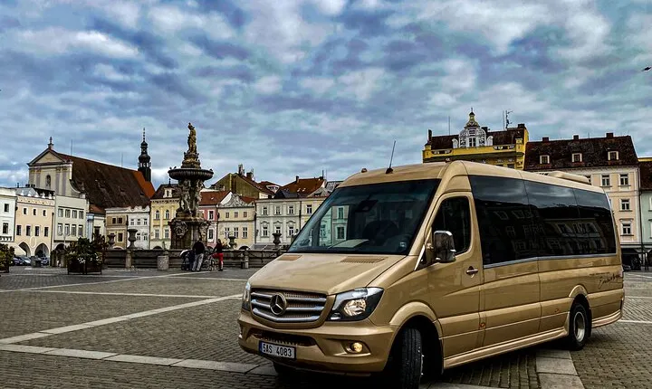 From Prague to Passau - Private Transfer by MINIBUS Mercedes Sprinter 19+1pax