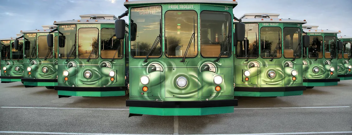 I-RIDE Trolley on International Drive in Orlando