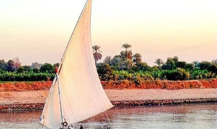 Visit to Edfu temple by train and Luxor west bank, lunch and Felucca