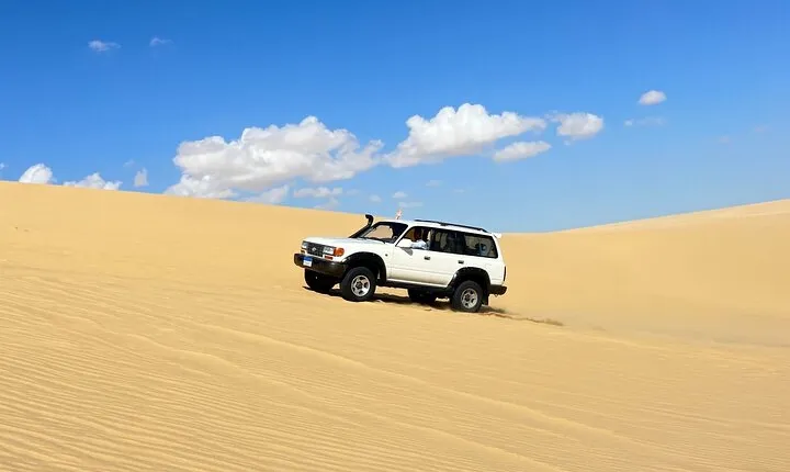 From Cairo 4x4 Safari, Camel Ride, Magic Lake, Waterfalls & Lunch