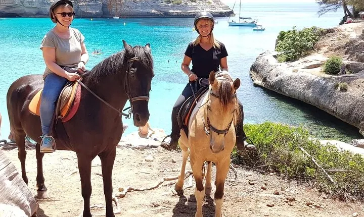Horseback Riding in Cala Mitjana, Menorca, Spain