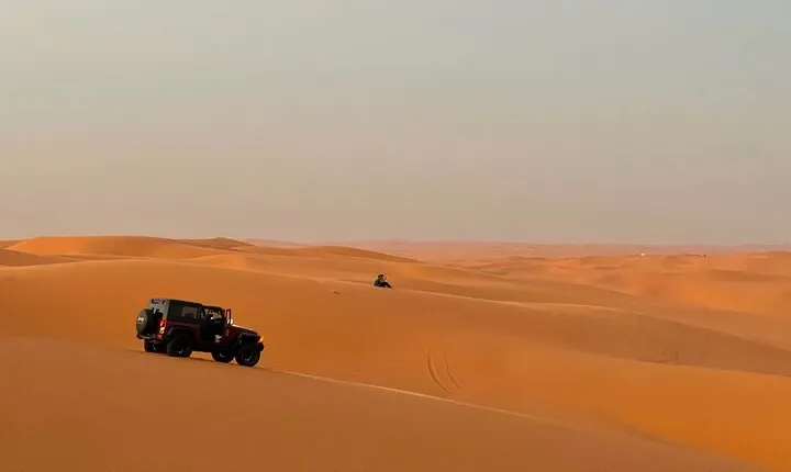 Red Sand Dunes with Dinner