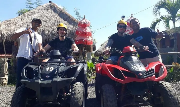 Best of Ubud Adventure: Ayung Rafting - ATV - Quad Bike with Private Transport