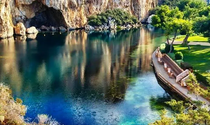 Lake Vouliagmeni Thermal Spa And Temple Of Poseidon Private Full Day Tour