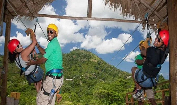 Zip Line Activity in Punta Cana, Dominican Republic