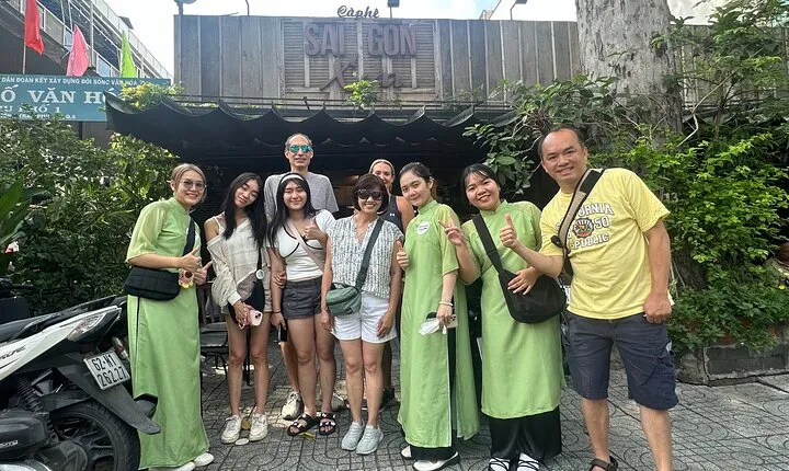 Morning Saigon Unseen+Street Food Tour with Ao Dai Riders Option