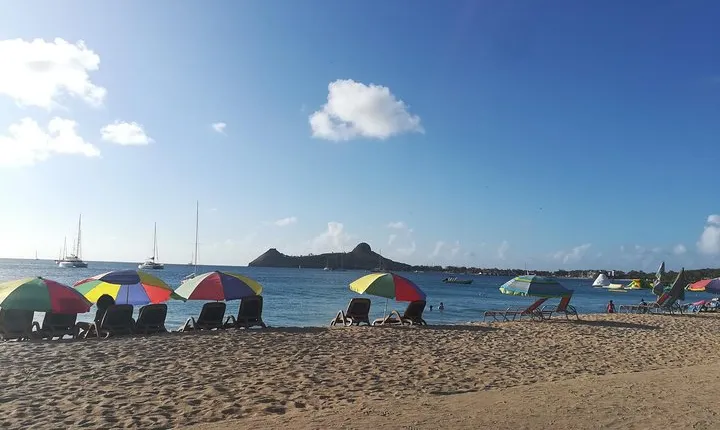 Saint Lucia Beach Round trip Transfer Cruise ship Passengers Complimentary Drink