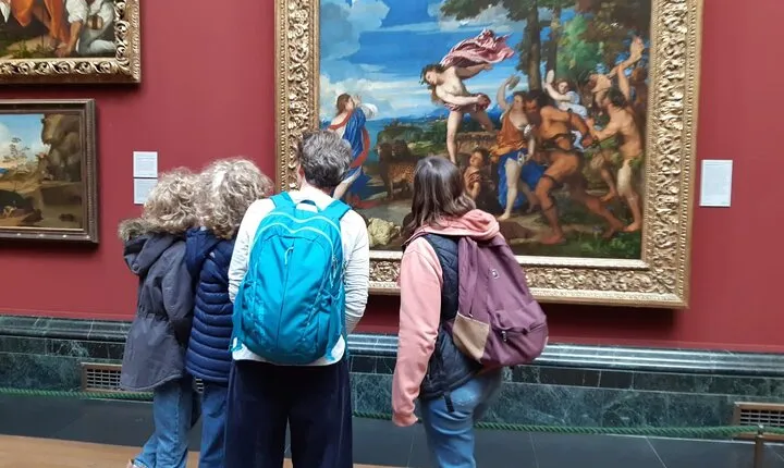 National Gallery of London Guided Tour for children and families with kids friendly guide