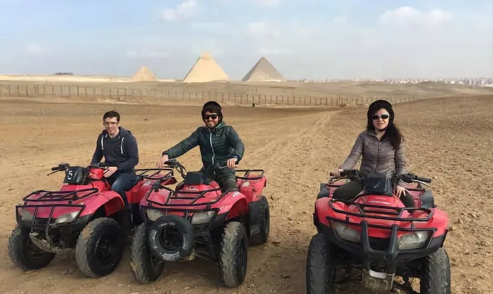 Quad Biking around the Giza Pyramids Area