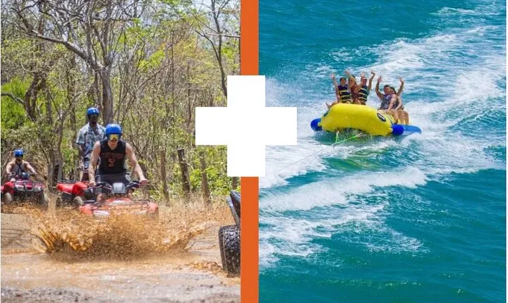 ATV or UTV Adventure with Banana Boat Ride to Conchal beach