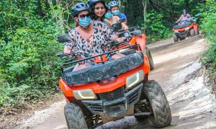 5-Hour Guided Atv Ziplines and Cenote Experience in Puerto Morelos