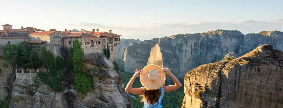 Meteora monasteries and Hermit Caves full-day tour from Athens