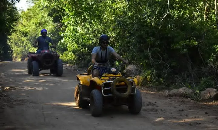 ATV Cancun and Tulum Tour: Zipline and round trip transfer