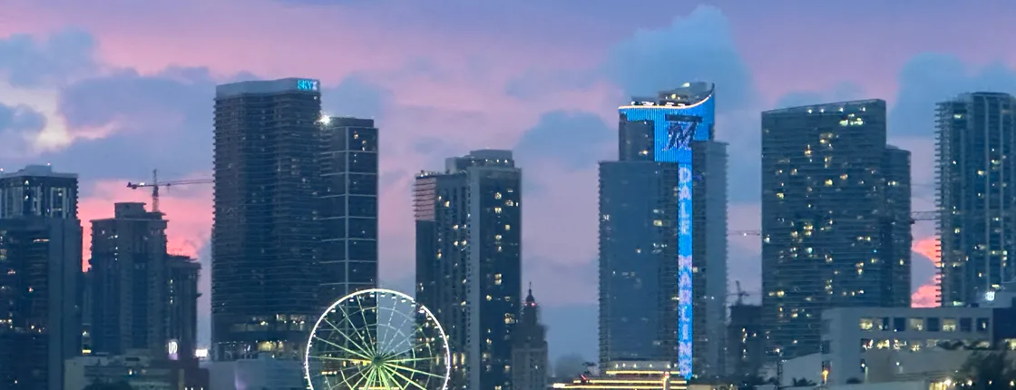 Miami Skyline: Happy Hour 75 Min Sightseeing Cruise & Millionaire Homes