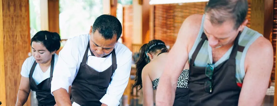 Balinese cooking class and village tour with rice terrace visit