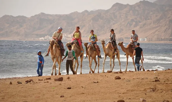 Blue Hole and Dahab City from Sharm El Sheikh