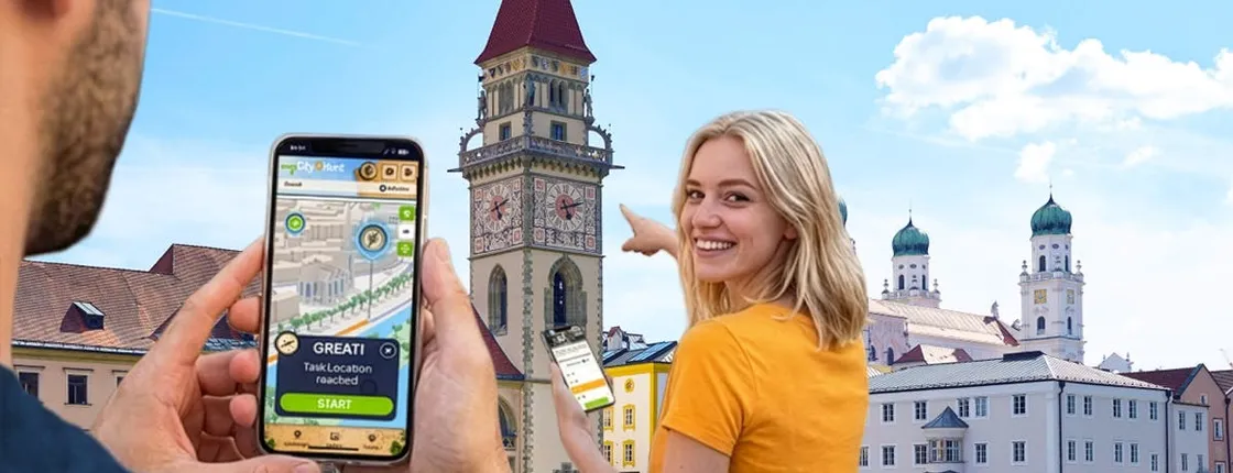 Self-guided digital scavenger hunt in Passau