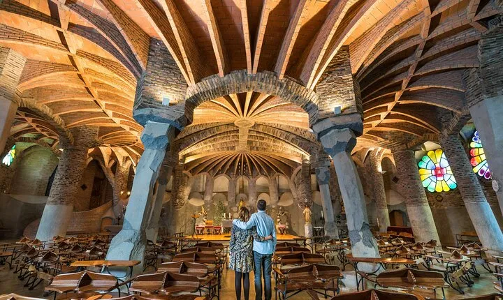 Colonia Guell & Gaudi's Crypt Admission Ticket with Audioguide