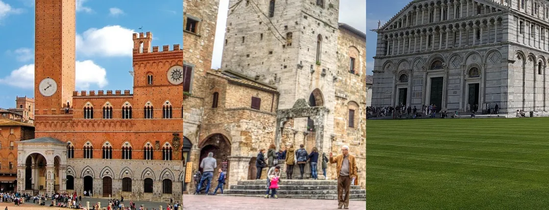 From Florence:Siena, San Gimignano & Pisa Private Tour by Minivan