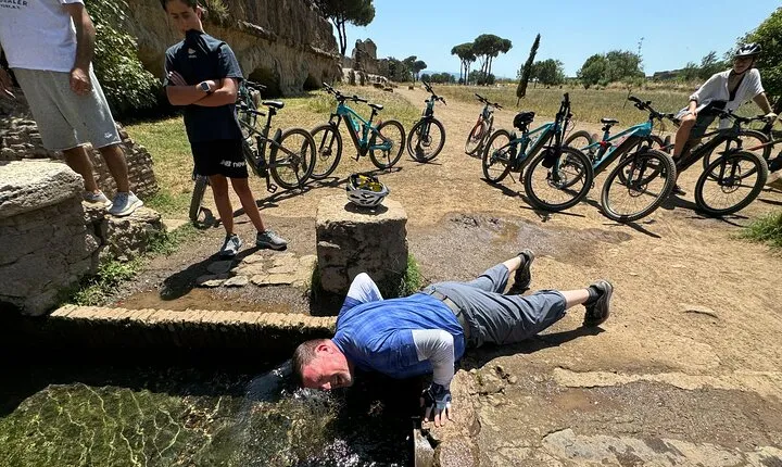 Half Day E Bike Tour of Via Appia with Catacombs and Lunch
