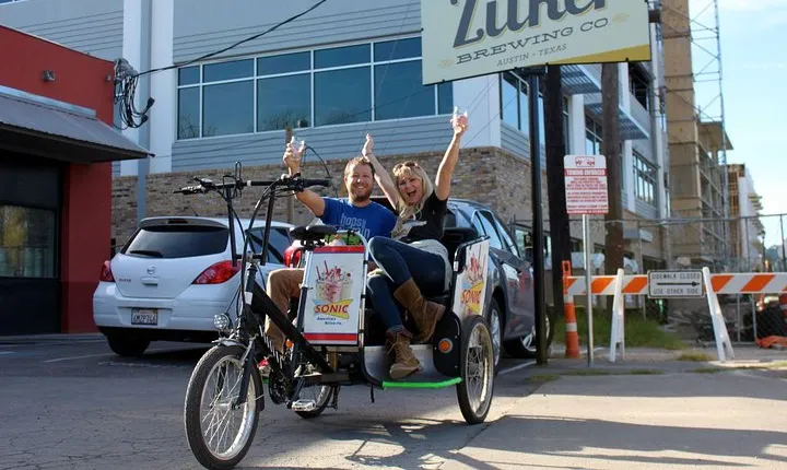 Private Austin Brewery Tour by Pedicab with All-Inclusive Beer Flight Option