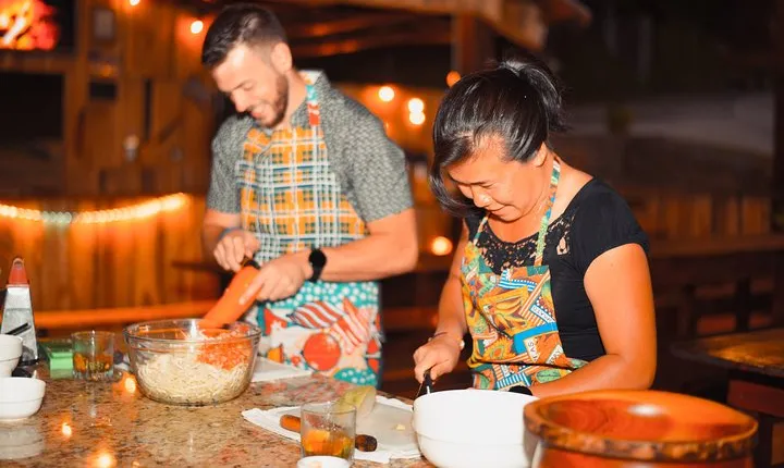Cooking and Salsa Dance Lesson Combo 