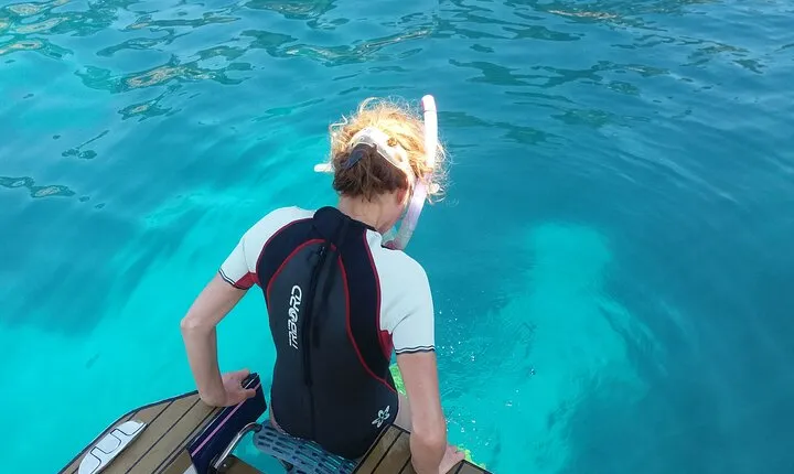 Private ride with sea bath in Solar Catamaran