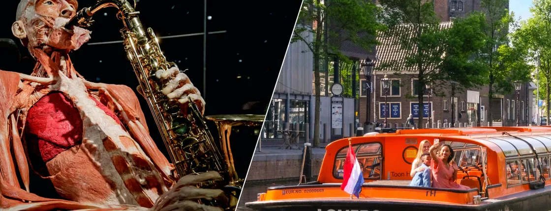 Amsterdam Body Worlds ticket and one-hour canal cruise