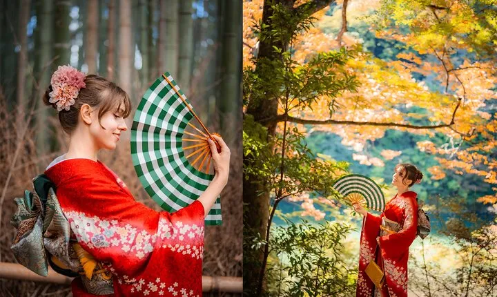 Kyoto Arashiyama Bamboo Forest Private Photoshoot 
