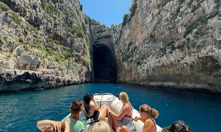 Speedboat Tour to Sazan Island, Haxhi Ali Cave and Marine Park