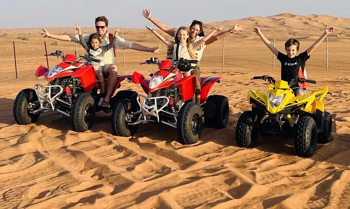 Dubai Quad Bike Tour with Camel Ride and BBQ Dinner