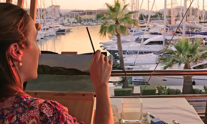 Private Experience Painting and Gastronomy in Denia Sea Sunset