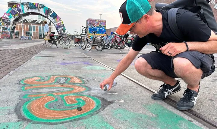 Urban Adventures Amsterdam Bike Tour, Graffiti and Magnet Fishing
