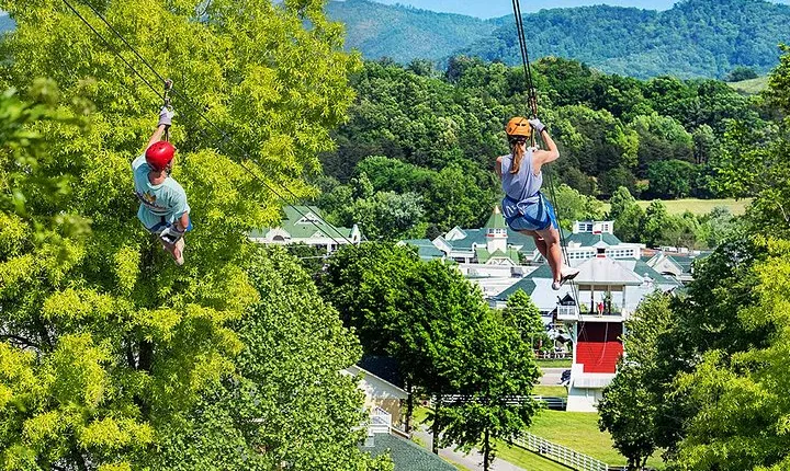 Small-Group 7-Line Zipline Activity at Sevierville Nature Park