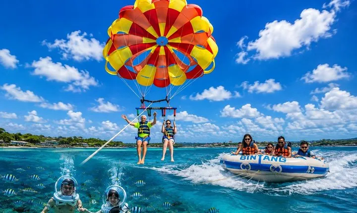 Bali Parasailing Adventure, Sea Walker, Donut Boat with Transfer