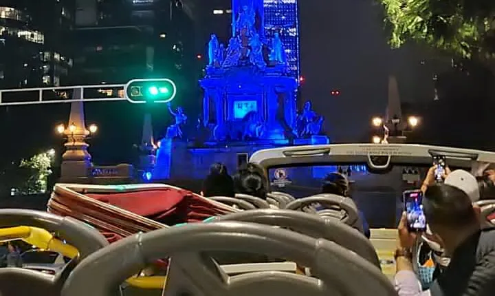 Night Bus Tour Knowing Mexico City