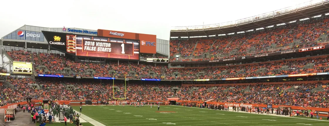 Cleveland Browns Football Game at Cleveland Browns Stadium