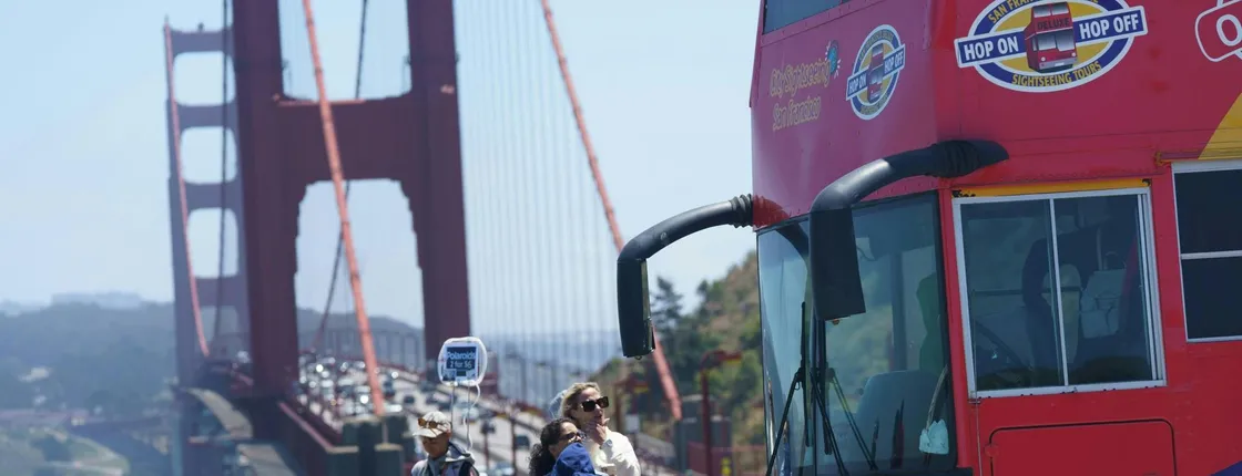 City Sightseeing hop-on hop-off bus tour of San Francisco
