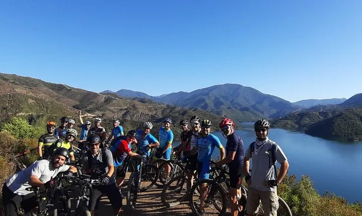 Mountain bike routes with electric guide