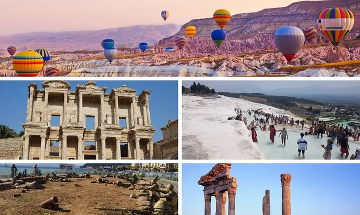6 Days Turkey Tour Cappadocia, Pamukkale, Ephesus, Gallipoli Troy