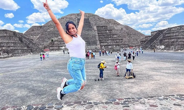 Guadalupe Shrine And Teotihuacan Pyramids From Mexico City