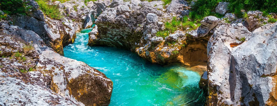 Emerald River Soca day trip from Ljubljana