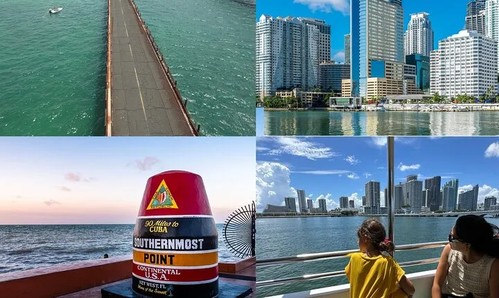 Miami to Key West Bus tour & Miami Boat Tour - 2 Combo Tour
