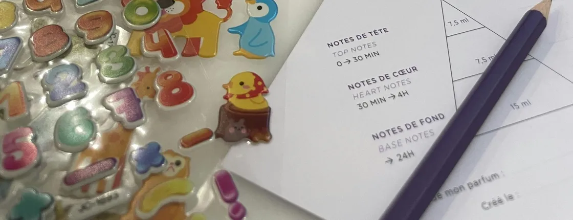 Kids perfume workshop by Molinard Parfums in Grasse Bastide