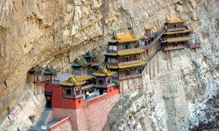 2-Day Private Datong Tour:Hanging Temple, Yugang Grottoes,Wooden Pagoda and More