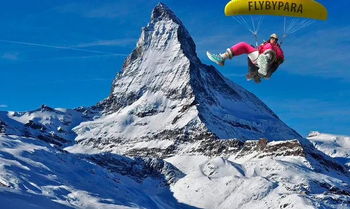 FLYMATTERHORN VIP Paragliding from Zermatt, With Matterhorn View