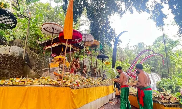 Private Tour at Griya Beji Waterfall with Holy Bath